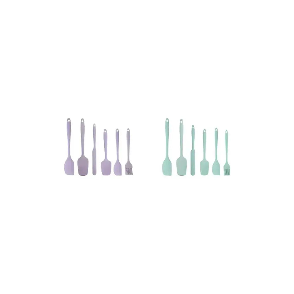 Silicone Spatula Set, 6 Counts/Set Baking Tool Set, Heat Resistant Non Stick Cooking Tools for Baking & Mixing, Fully Wrapped and Integrated, Kitchen Utensils & Gadgets, High Temperature Resistant and Can Be Used at 230°
