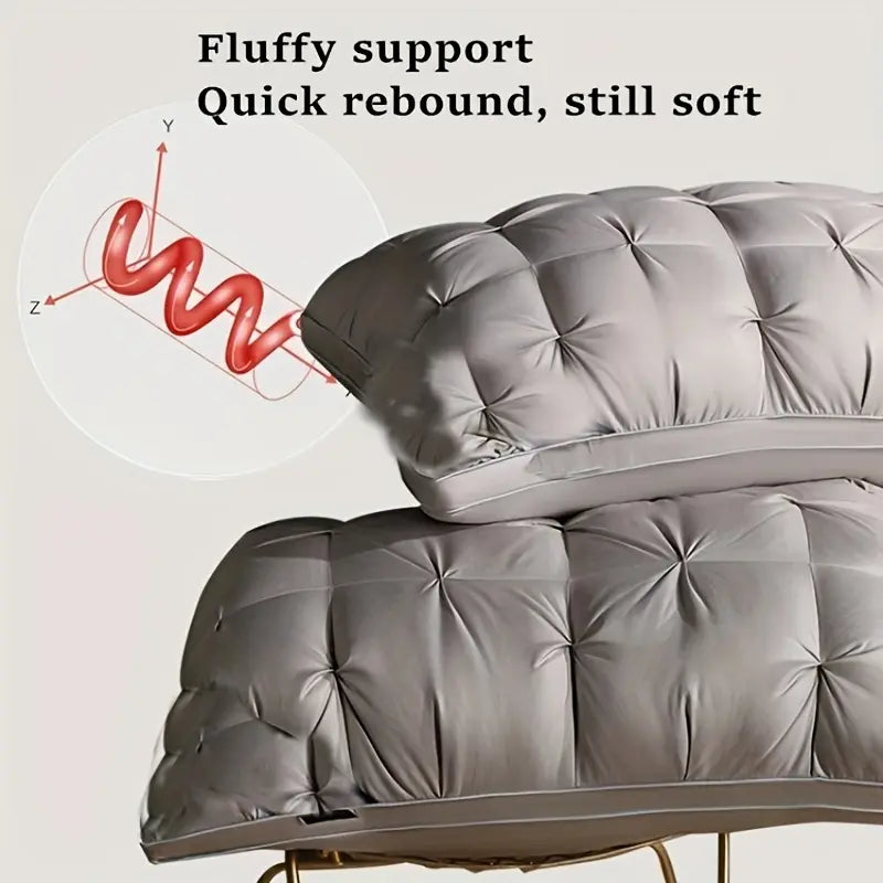 Luxury Hotel-Quality Neck Support Pillow, for Deep Sleep and Comfort, with a Fluffy Pillow Core, Suitable for All Seasons, a Perfect Gift