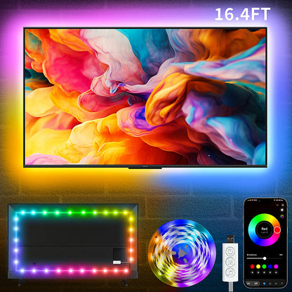 200FT Led Strip Lights RGB Music Sync for Bedroom ,More 100Ft 50Ft Bluetooth Christmas Lights with Smart App and Remote Control Indoor Lighting, for Room Decorating Party Decor
