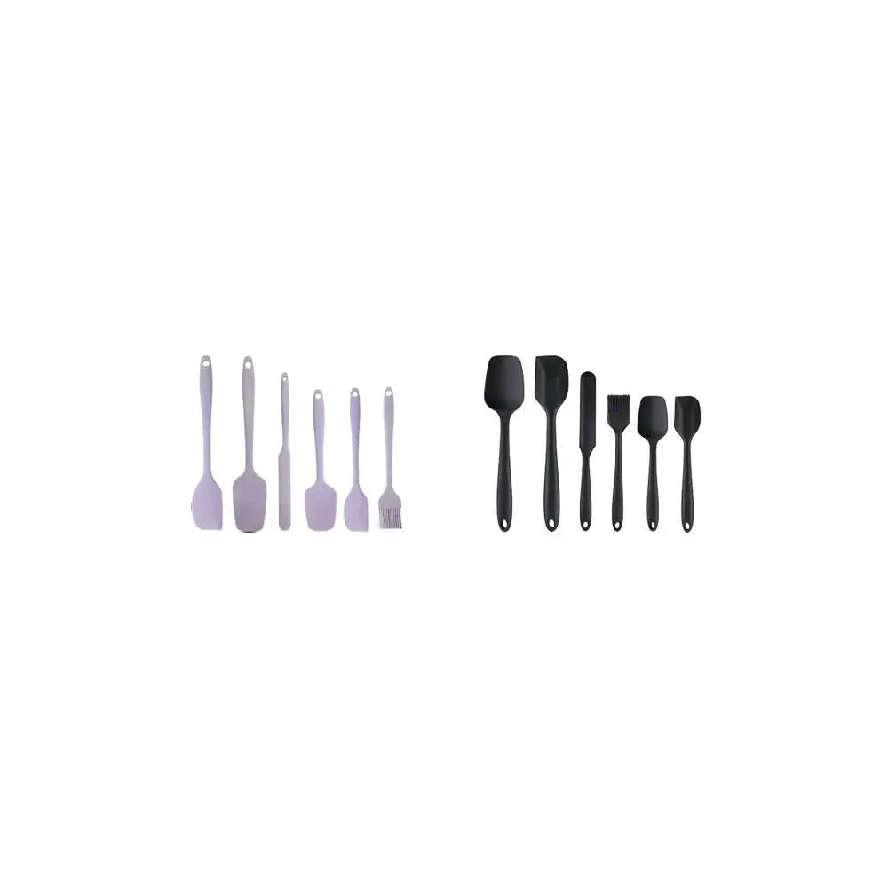 Silicone Spatula Set, 6 Counts/Set Baking Tool Set, Heat Resistant Non Stick Cooking Tools for Baking & Mixing, Fully Wrapped and Integrated, Kitchen Utensils & Gadgets, High Temperature Resistant and Can Be Used at 230°