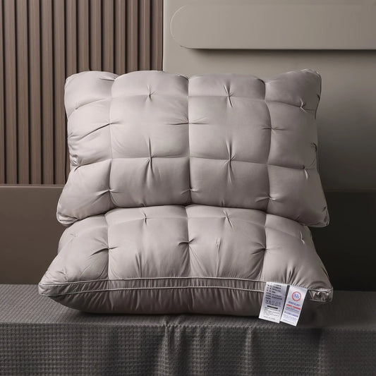 Luxury Hotel-Quality Neck Support Pillow, for Deep Sleep and Comfort, with a Fluffy Pillow Core, Suitable for All Seasons, a Perfect Gift