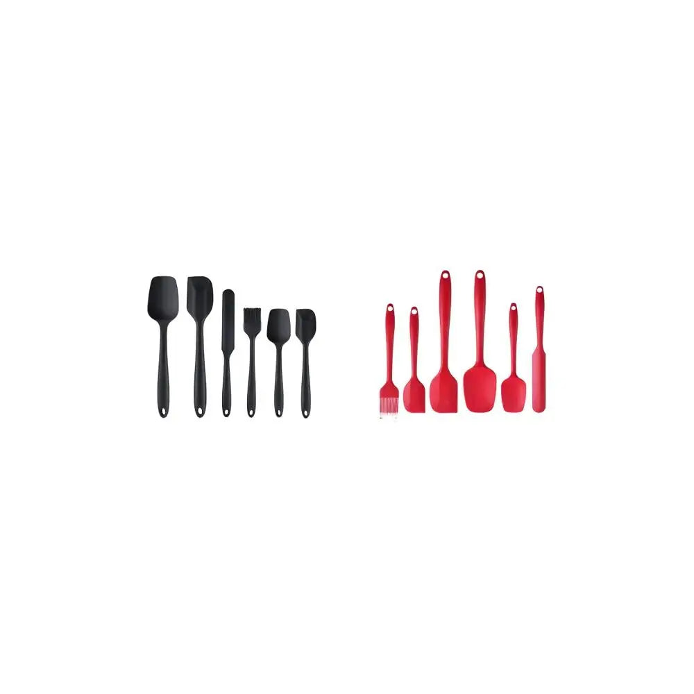 Silicone Spatula Set, 6 Counts/Set Baking Tool Set, Heat Resistant Non Stick Cooking Tools for Baking & Mixing, Fully Wrapped and Integrated, Kitchen Utensils & Gadgets, High Temperature Resistant and Can Be Used at 230°
