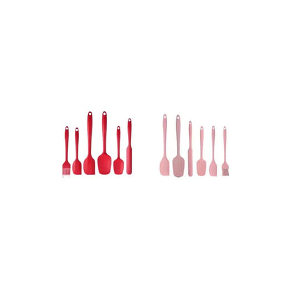 Silicone Spatula Set, 6 Counts/Set Baking Tool Set, Heat Resistant Non Stick Cooking Tools for Baking & Mixing, Fully Wrapped and Integrated, Kitchen Utensils & Gadgets, High Temperature Resistant and Can Be Used at 230°
