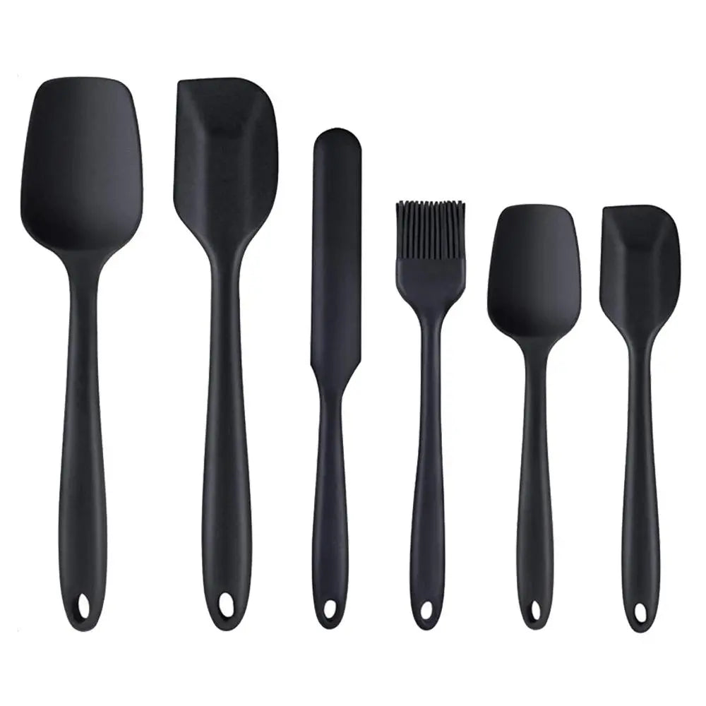 Silicone Spatula Set, 6 Counts/Set Baking Tool Set, Heat Resistant Non Stick Cooking Tools for Baking & Mixing, Fully Wrapped and Integrated, Kitchen Utensils & Gadgets, High Temperature Resistant and Can Be Used at 230°
