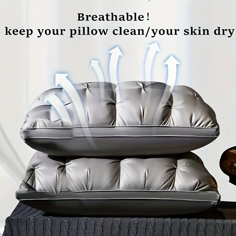 Luxury Hotel-Quality Neck Support Pillow, for Deep Sleep and Comfort, with a Fluffy Pillow Core, Suitable for All Seasons, a Perfect Gift