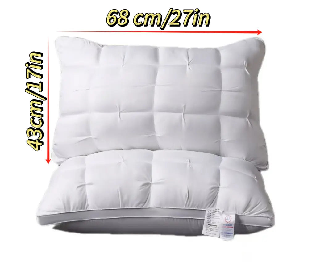 Luxury Hotel-Quality Neck Support Pillow, for Deep Sleep and Comfort, with a Fluffy Pillow Core, Suitable for All Seasons, a Perfect Gift