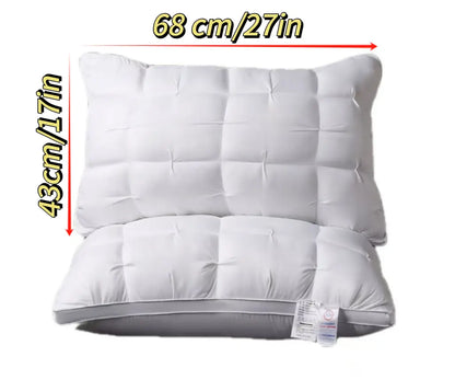 Luxury Hotel-Quality Neck Support Pillow, for Deep Sleep and Comfort, with a Fluffy Pillow Core, Suitable for All Seasons, a Perfect Gift