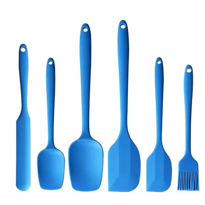 Silicone Spatula Set, 6 Counts/Set Baking Tool Set, Heat Resistant Non Stick Cooking Tools for Baking & Mixing, Fully Wrapped and Integrated, Kitchen Utensils & Gadgets, High Temperature Resistant and Can Be Used at 230°